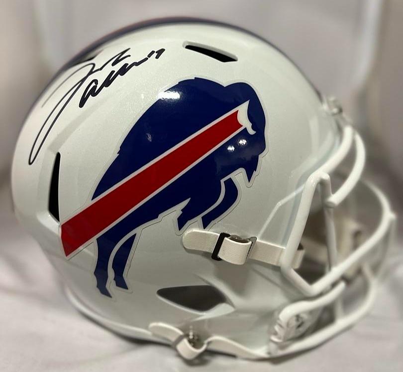 Josh Allen Signed Bills Speed Replica Helmet – WSD Sports